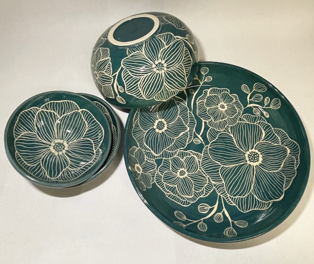 pots by corey sgraffito dish set.jpg